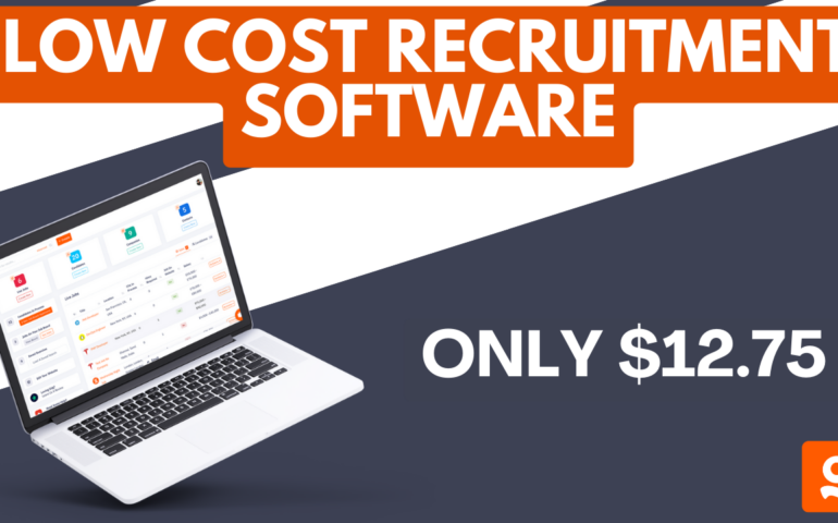 Image for the blog titled 'Low Cost Recruiting Software' which talks about Giig's $12.75 starter pack.